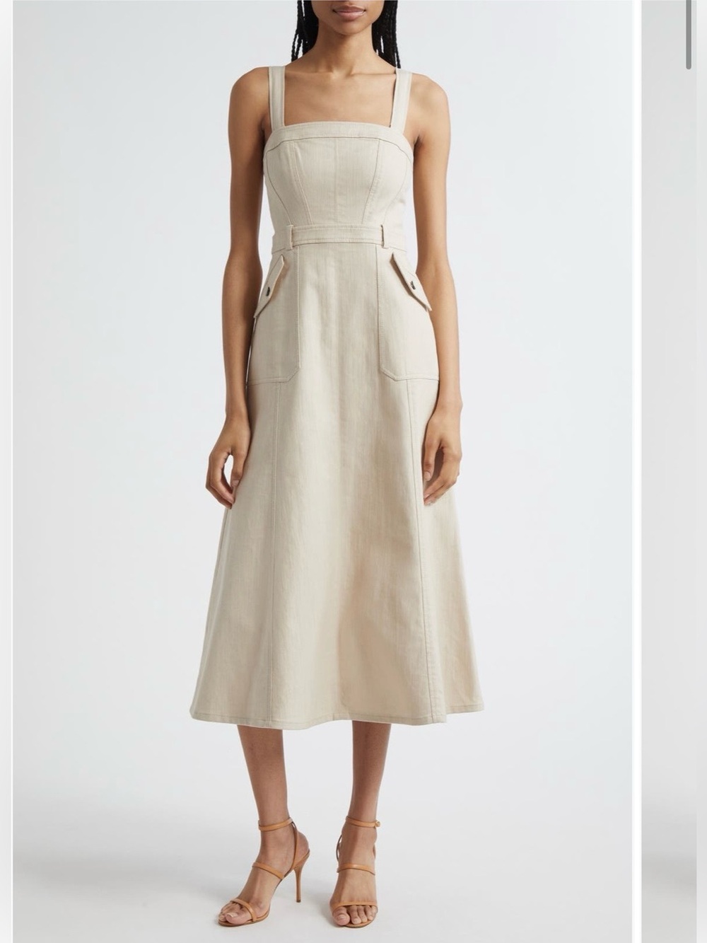 Cinq a Sept Malania A line dress Sz 6 tan